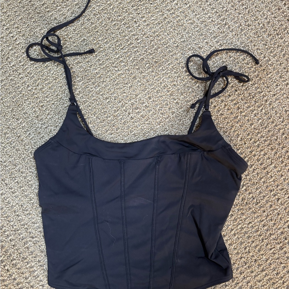 Gilly Hicks Black Fitted Top